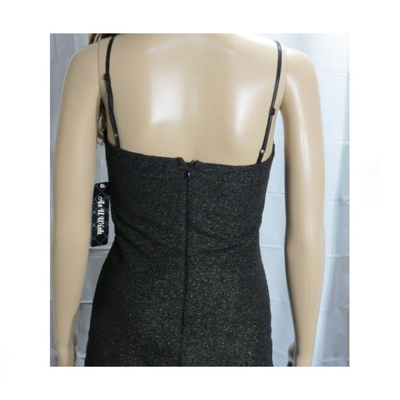 NEW Black & Gold Short Dress with Tags - Picture 3 of 4